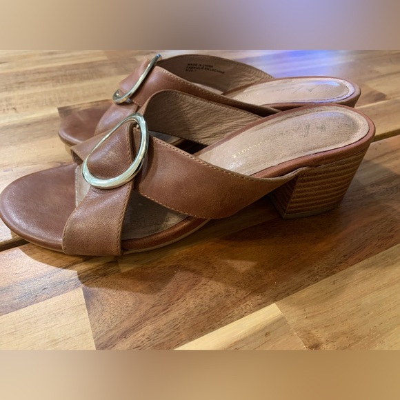 Anthropologie Shoes - Anthropologie Sandals| Anthropologie Jessie Block Sandals| Size 7